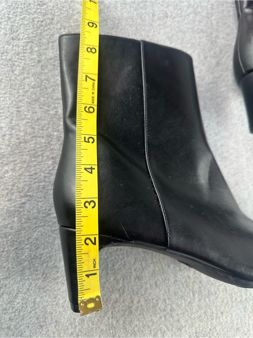 New A New Day Tigris Black Kitten Heel Ankle Boots Womens Size 9.5 Faux Leather - Picture 12 of 12